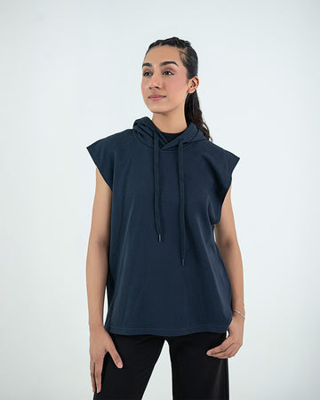 Sleeveless Hoodie - Bering Sea