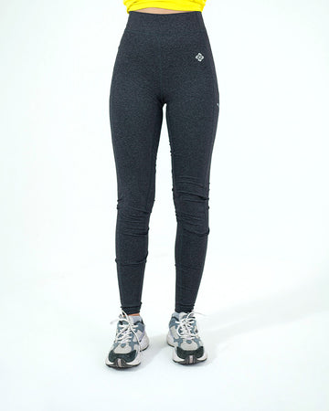 Active-wear Leggings - Mélange Charcoal