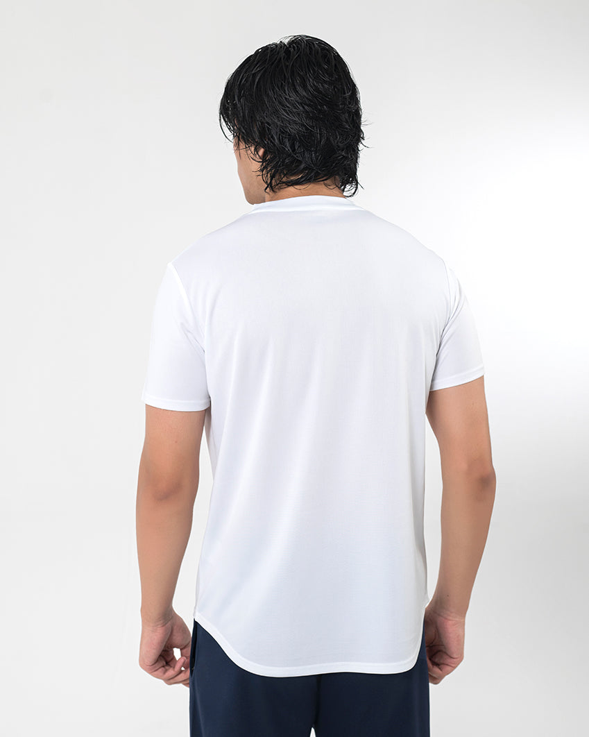 Round Neck Tee - White