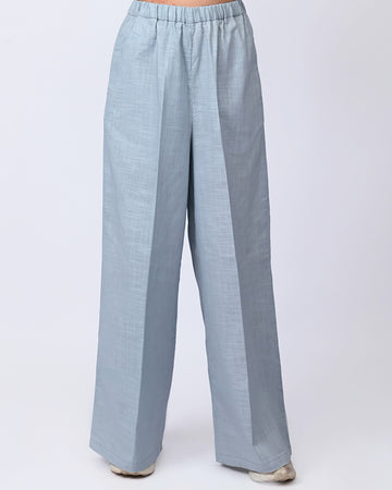 Relaxed Linen Pant - Blue