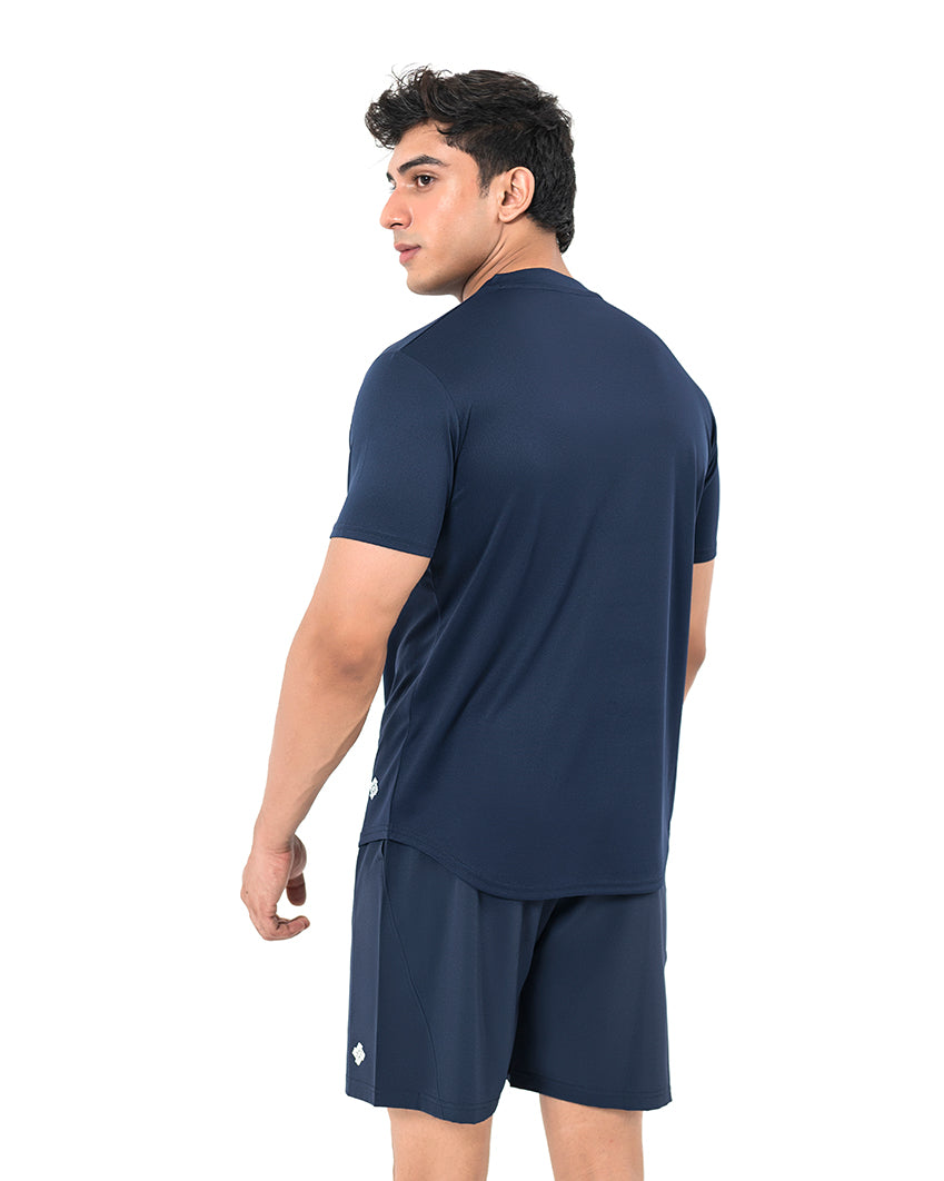 Round Neck Tee - Marine Blue