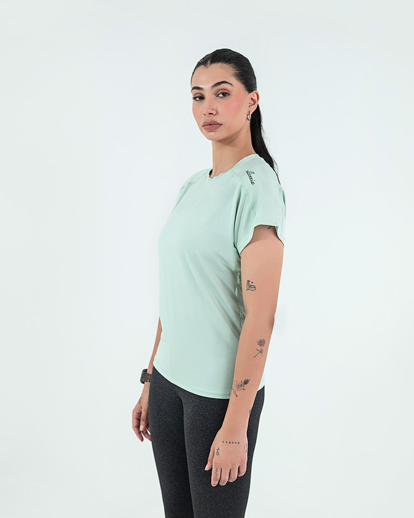 Round Neck Tee - Silt Green