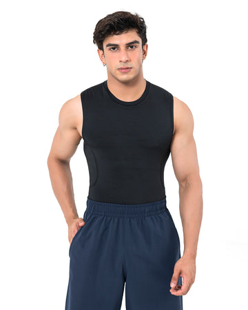 Sleeveless Vest - Black