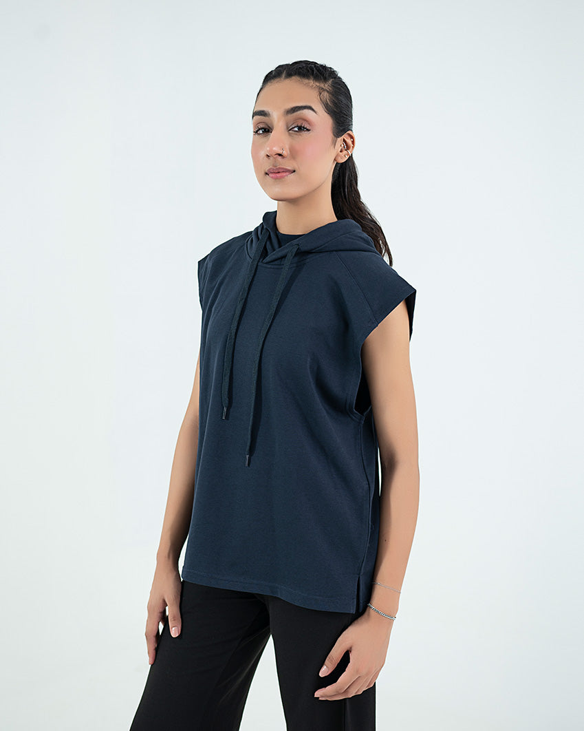 Sleeveless Hoodie - Bering Sea