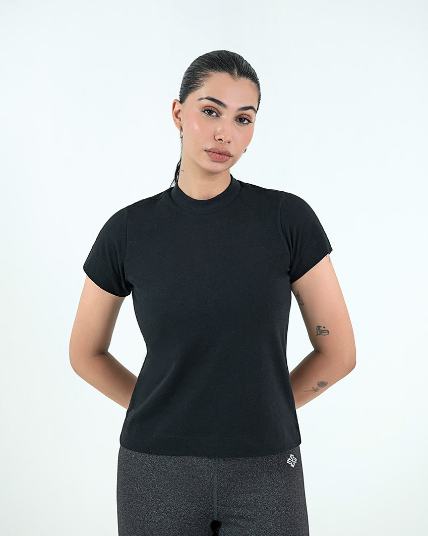 Crew Neck Tee - Black
