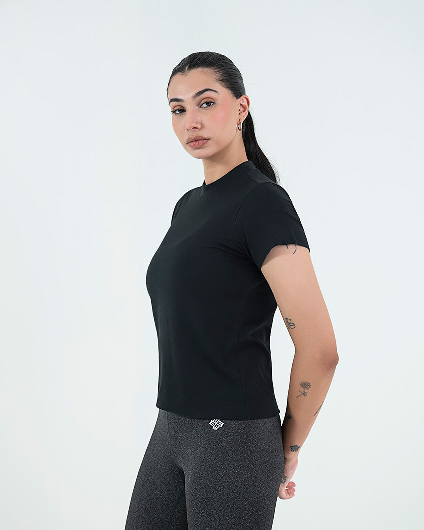 Crew Neck Tee - Black