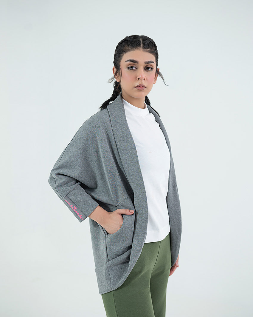 Signature Cape - Mélange grey