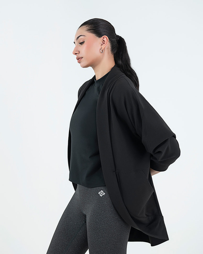 Signature Cape in Cotton - Black