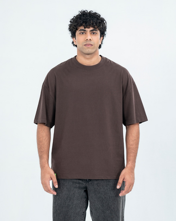 Everyday Oversized Tee - Brown