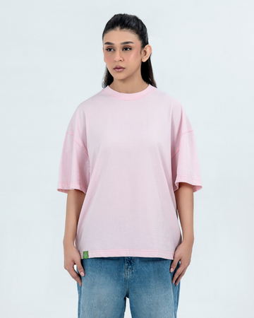Everyday Oversized Tee - Pink