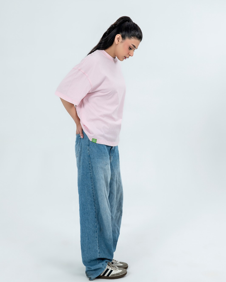 Everyday Oversized Tee - Pink