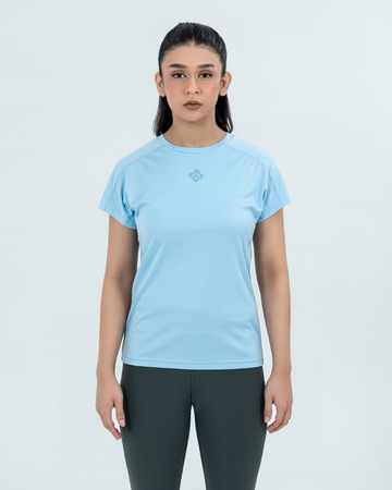 Workout essential Round Neck T-shirt - Argentina blue