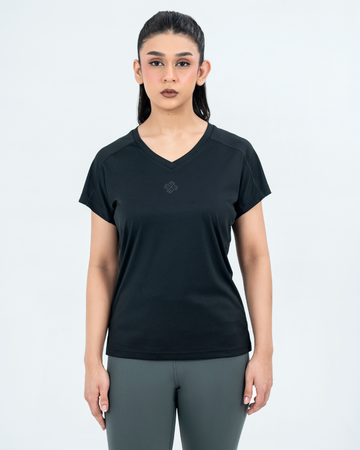 Workout essential V Neck T-shirt - Black